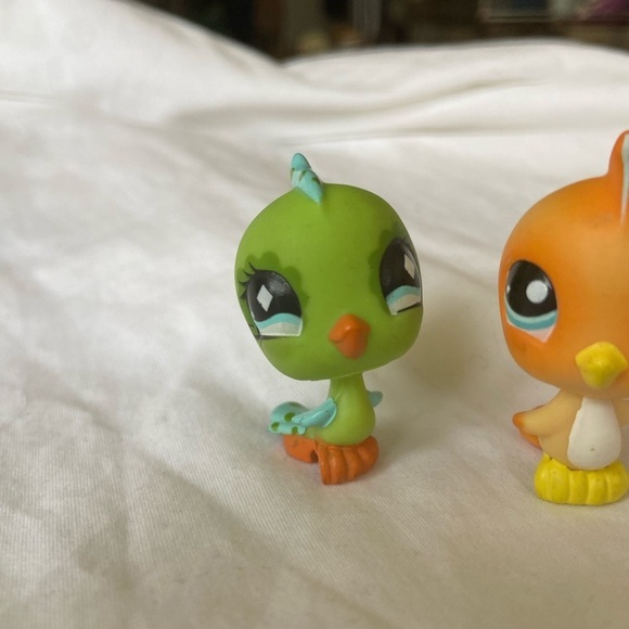 LITTLEST PETSHOP #976 BIRD PINSON and LPS #472 Parakeet with bird nest - Picture 11 of 14